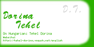 dorina tehel business card